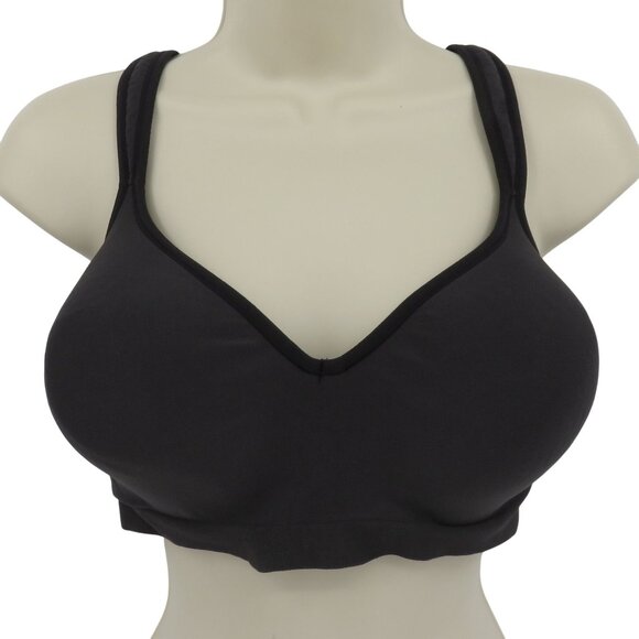 Bali 42C Comfort Revolution Wireless Bra 3463 Solid Black Lined Womens Plus Size - Picture 1 of 13